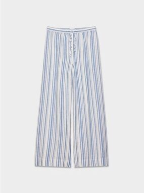 NWT Aritzia Little Moon Globetrotter Pant — Imgn Strp Oak/Fr Blue, Size S
